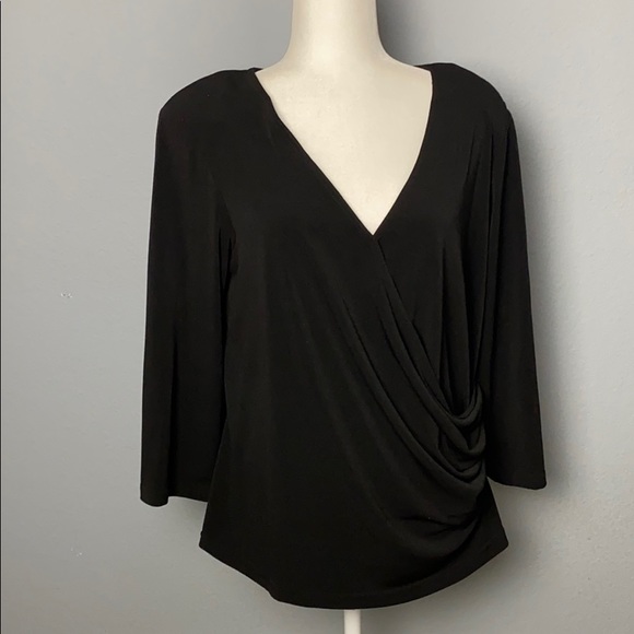 R&M Richards Vintage Black Blouse - Picture 1 of 7
